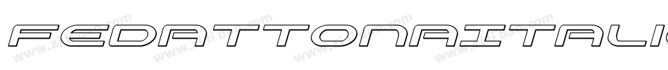 FedattonaItalic-X3Vd字体转换