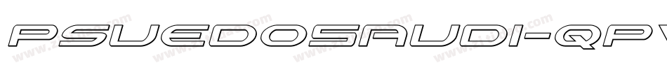 PsuedoSaudi-qPVd字体转换