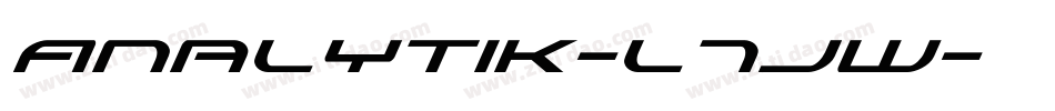 Analytik-l7Jw字体转换