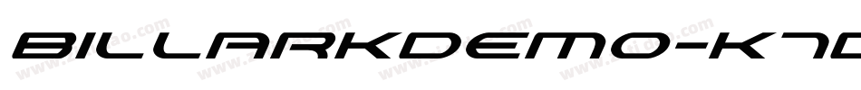 Billarkdemo-K70jW字体转换