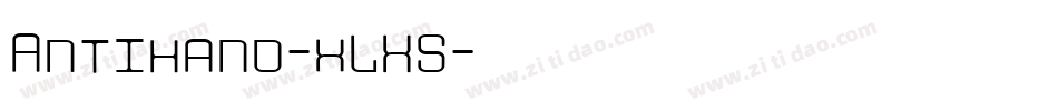 Antihand-xLX5字体转换