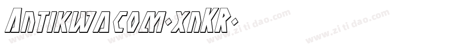 Antikwacom-xnKR字体转换
