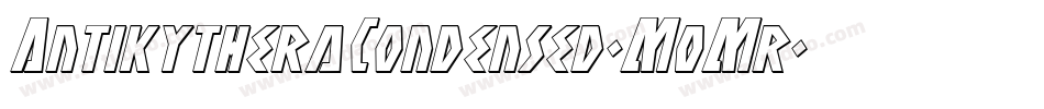 AntikytheraCondensed-M0Mr字体转换