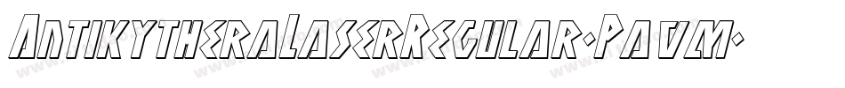 AntikytheraLaserRegular-Pavm字体转换