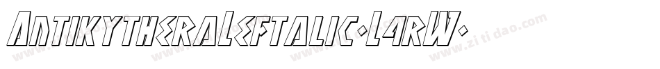 AntikytheraLeftalic-L4rW字体转换
