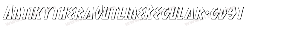 AntikytheraOutlineRegular-gd91字体转换