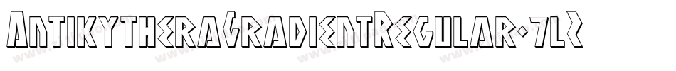 AntikytheraGradientRegular-7lZA字体转换