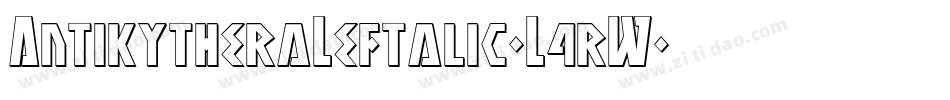 AntikytheraLeftalic-L4rW字体转换