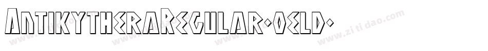 AntikytheraRegular-oeld字体转换