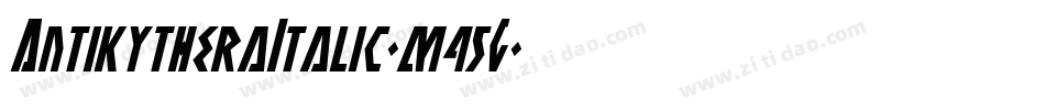 AntikytheraItalic-m45G字体转换
