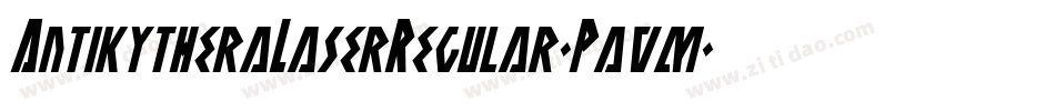 AntikytheraLaserRegular-Pavm字体转换