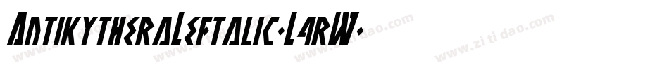 AntikytheraLeftalic-L4rW字体转换
