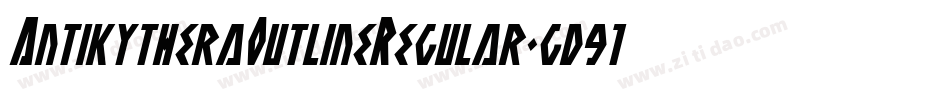 AntikytheraOutlineRegular-gd91字体转换