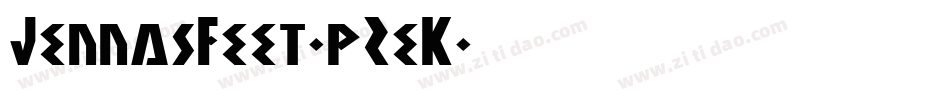 JennasFeet-pZeK字体转换