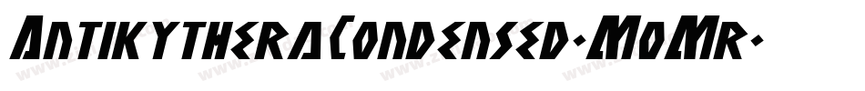 AntikytheraCondensed-M0Mr字体转换