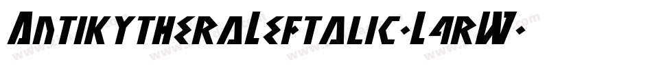 AntikytheraLeftalic-L4rW字体转换