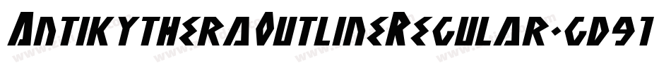 AntikytheraOutlineRegular-gd91字体转换