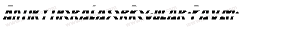 AntikytheraLaserRegular-Pavm字体转换