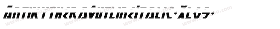 AntikytheraOutlineItalic-Xlg9字体转换