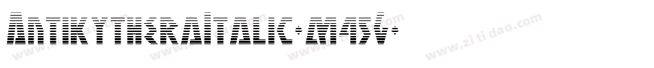 AntikytheraItalic-m45G字体转换