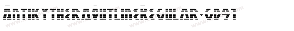 AntikytheraOutlineRegular-gd91字体转换