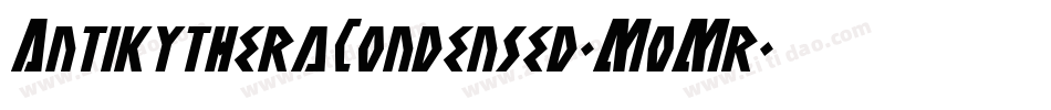 AntikytheraCondensed-M0Mr字体转换