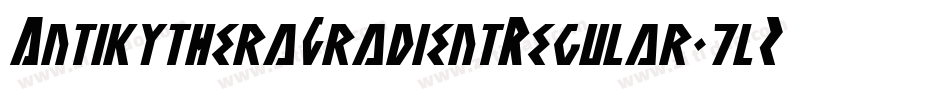 AntikytheraGradientRegular-7lZA字体转换