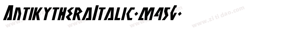 AntikytheraItalic-m45G字体转换