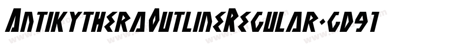 AntikytheraOutlineRegular-gd91字体转换