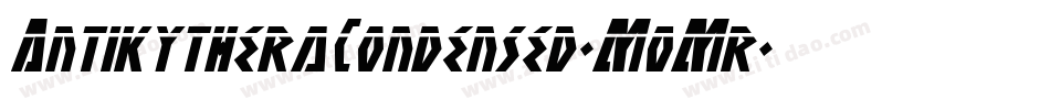 AntikytheraCondensed-M0Mr字体转换