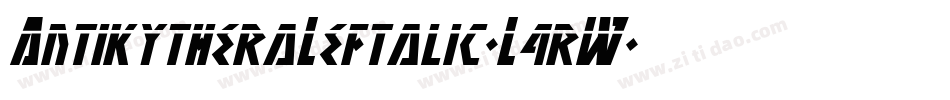 AntikytheraLeftalic-L4rW字体转换