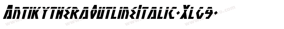 AntikytheraOutlineItalic-Xlg9字体转换
