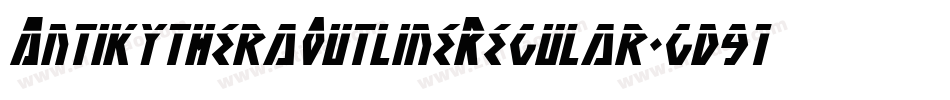 AntikytheraOutlineRegular-gd91字体转换