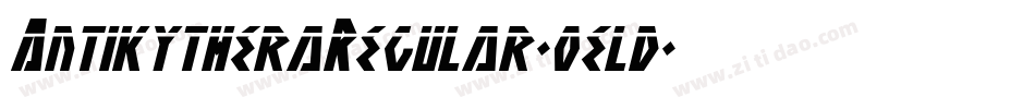 AntikytheraRegular-oeld字体转换