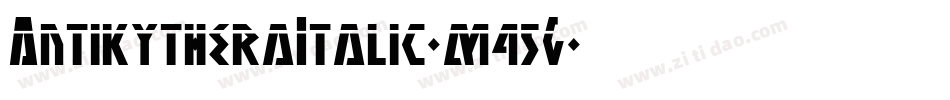AntikytheraItalic-m45G字体转换