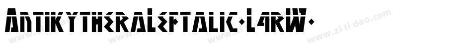 AntikytheraLeftalic-L4rW字体转换