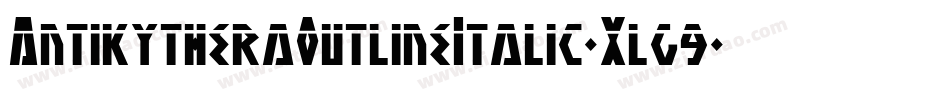 AntikytheraOutlineItalic-Xlg9字体转换