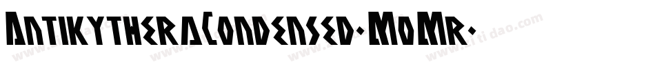 AntikytheraCondensed-M0Mr字体转换