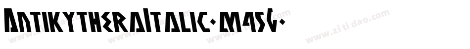 AntikytheraItalic-m45G字体转换