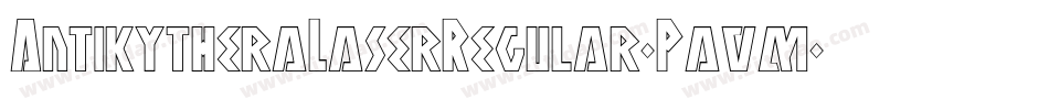 AntikytheraLaserRegular-Pavm字体转换