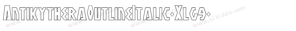AntikytheraOutlineItalic-Xlg9字体转换