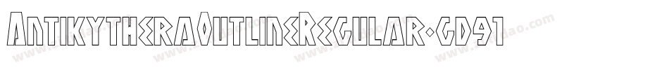 AntikytheraOutlineRegular-gd91字体转换