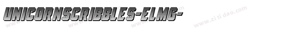 UnicornScribbles-eLmg字体转换