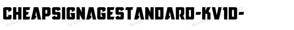 CheapsignageStandard-KV1D字体转换