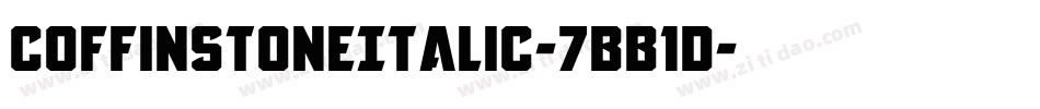 CoffinStoneItalic-7BB1D字体转换