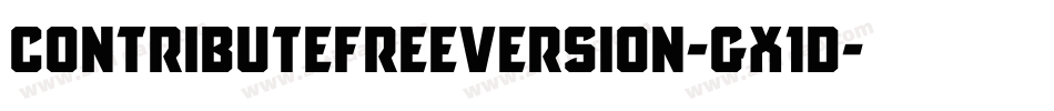 ContributeFreeVersion-GX1D字体转换