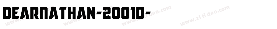 DearNathan-2OO1d字体转换