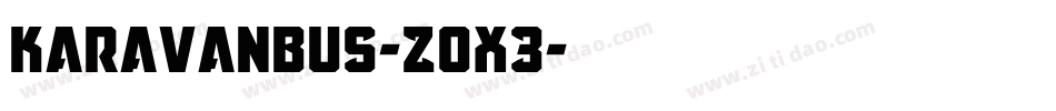 KaravanBus-Z0X3字体转换
