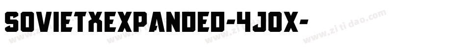 SovietXExpanded-4J0x字体转换 SovietXExpanded-4J0x字体转换