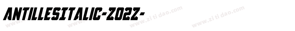 AntillesItalic-Z02Z字体转换